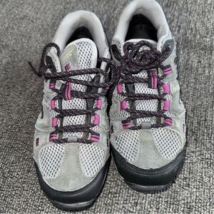 Hi-Tec Gray and Purple Women's Athletic Shoes